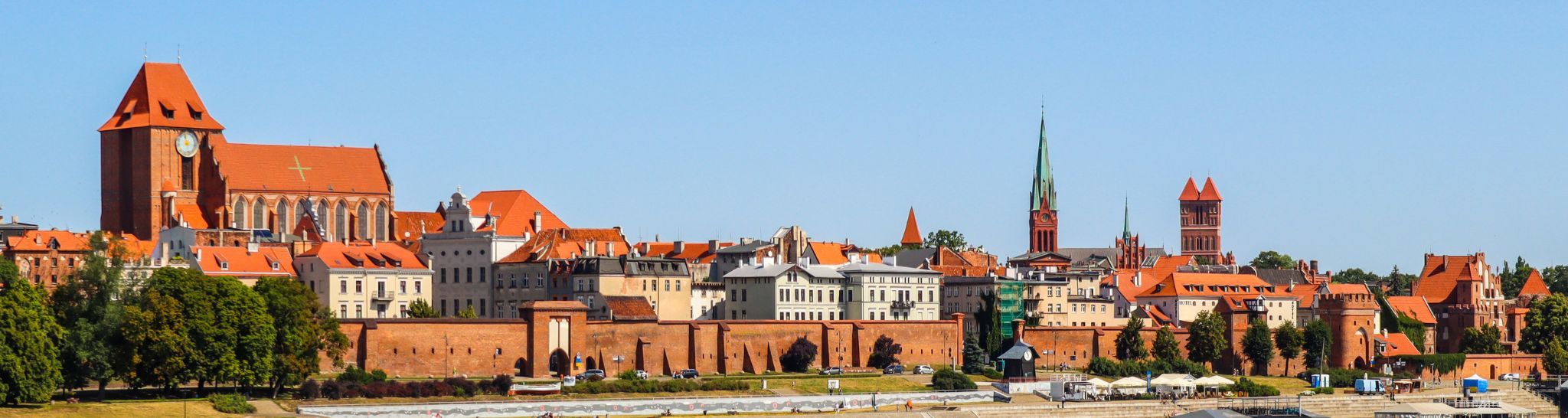 панорама нічного Торуня