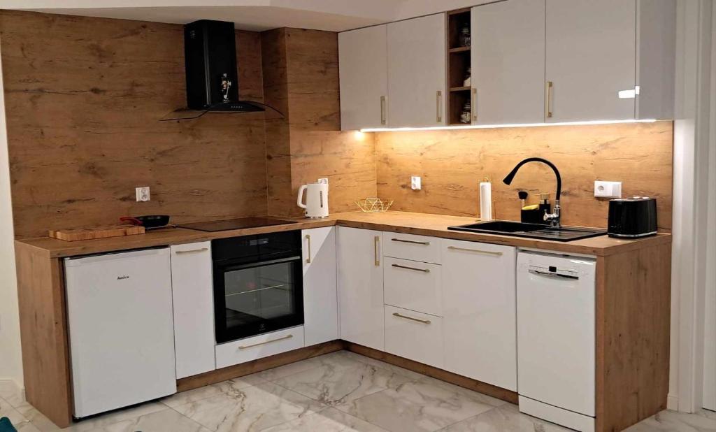 Apartament Pszczółka z ogrodem, житло біля вокзалу Августів