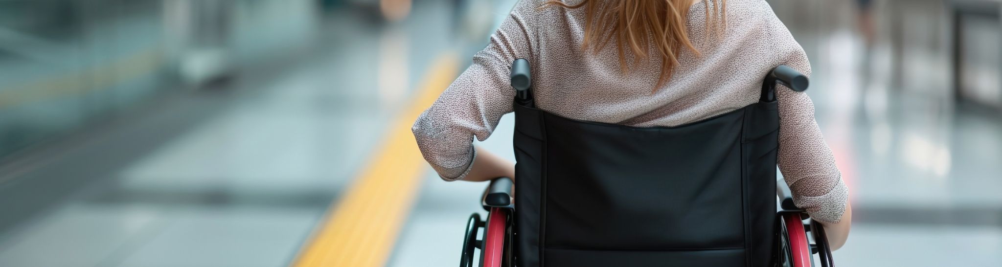 Жінка в інвалідному візку