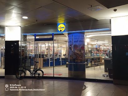 Lidl, магазин біля вокзалу Hannover Hauptbahnhof
