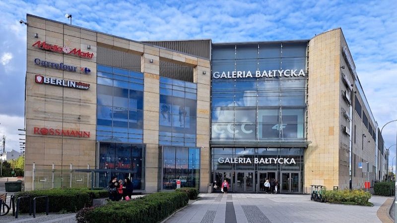 Galeria Bałtycka, торговий центр біля вокзалу Гданьск Вжещ