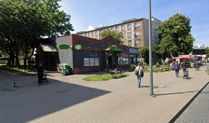 Kiosk, sklep przy dworcu Kołobrzeg