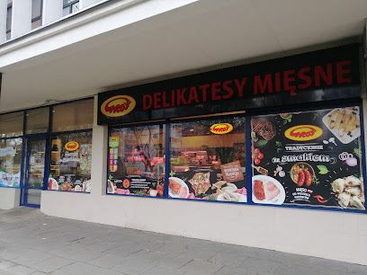 Delikatesy Mięsne GROT, магазин біля вокзалу Лодзь Лабенець