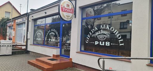 Giełda Alkoholi Pub, біля вокзалу Mogilno