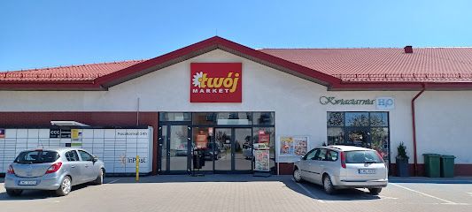 Twój Market, магазин біля вокзалу Могільно