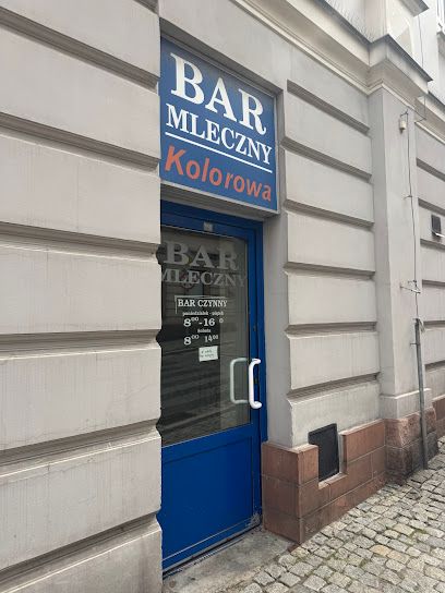 Kolorowa s.c. Bar mleczny. Chłoń-Gazur K., Warzocha A., біля вокзалу Nowa Ruda