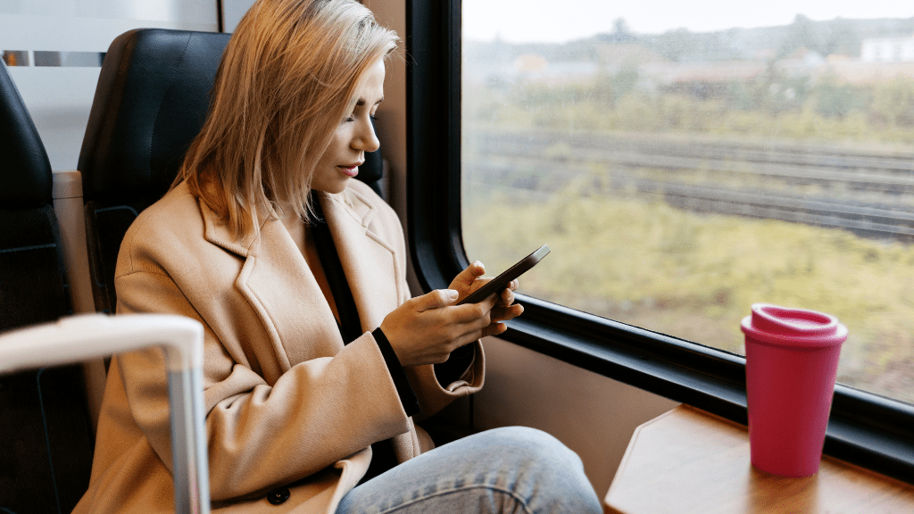 жінка в поїзді - маршрут regiojet