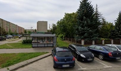 Kiosk, sklep przy dworcu Wieluń
