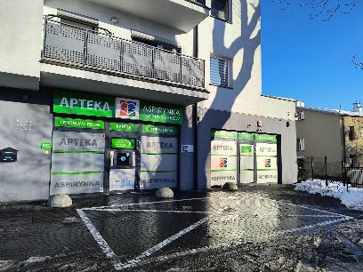 Apteka Aspirynka, магазин біля вокзалу Олександрів-Куявський
