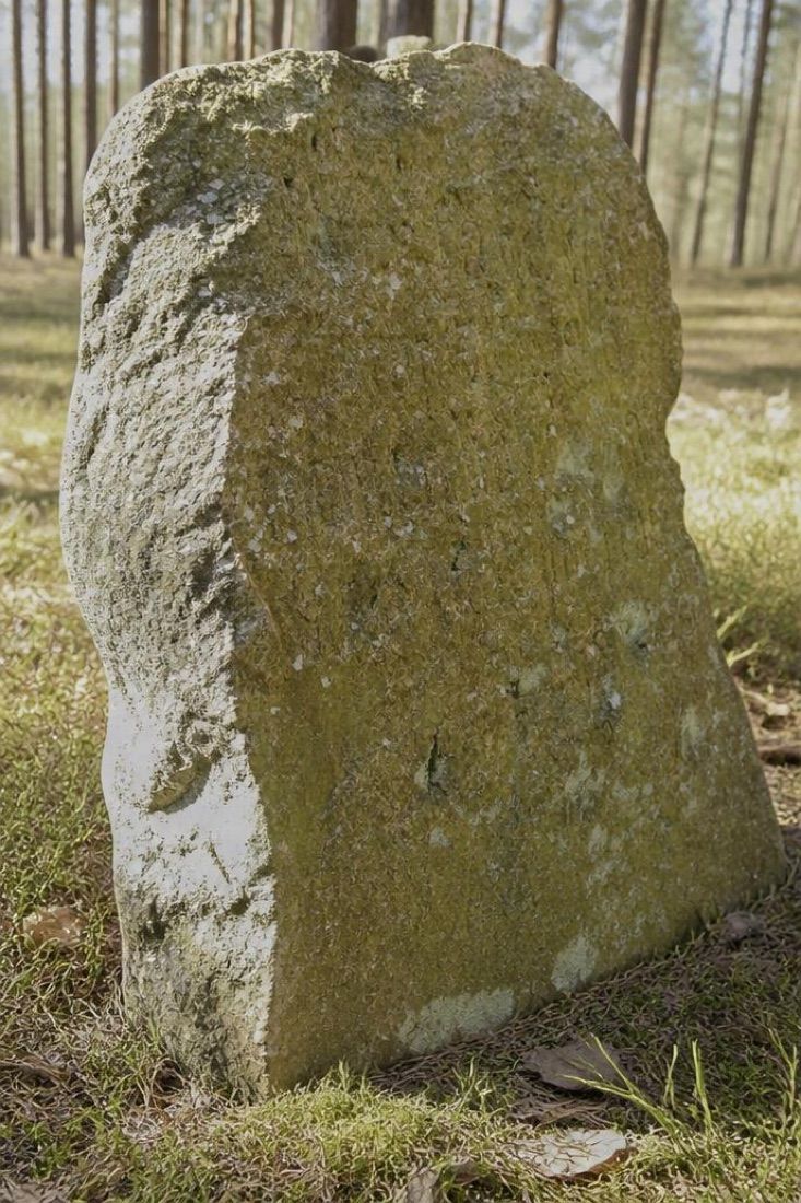 KALISZ POMORSKI, kamień pamiątkowy Otto George, atrakcja w pobliżu dworca Kalisz Pomorski