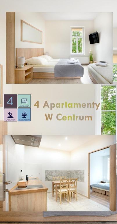 4 Apartamenty W Centrum, житло біля вокзалу Кудова-Здруй