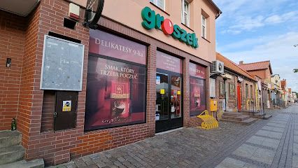 9-tka. Art. spożywcze. Dettlaff J., магазин біля вокзалу Леба