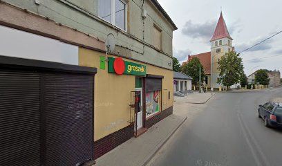 Groszek, магазин біля вокзалу Нове-Дрезденко