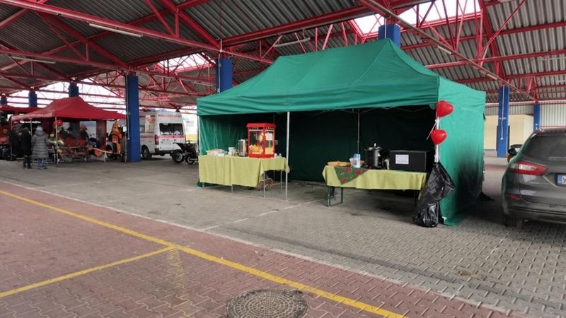 Bazar w Przysusze, sklep przy dworcu Przysucha