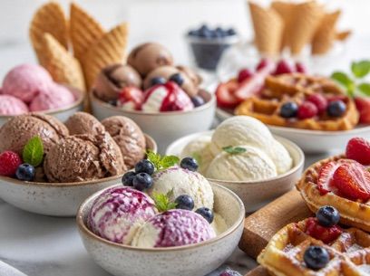 Lody i gofry, okolice dworca Tarnów