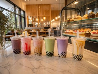Bubbletea Patiseria, okolice dworca Warszawa Gdańska