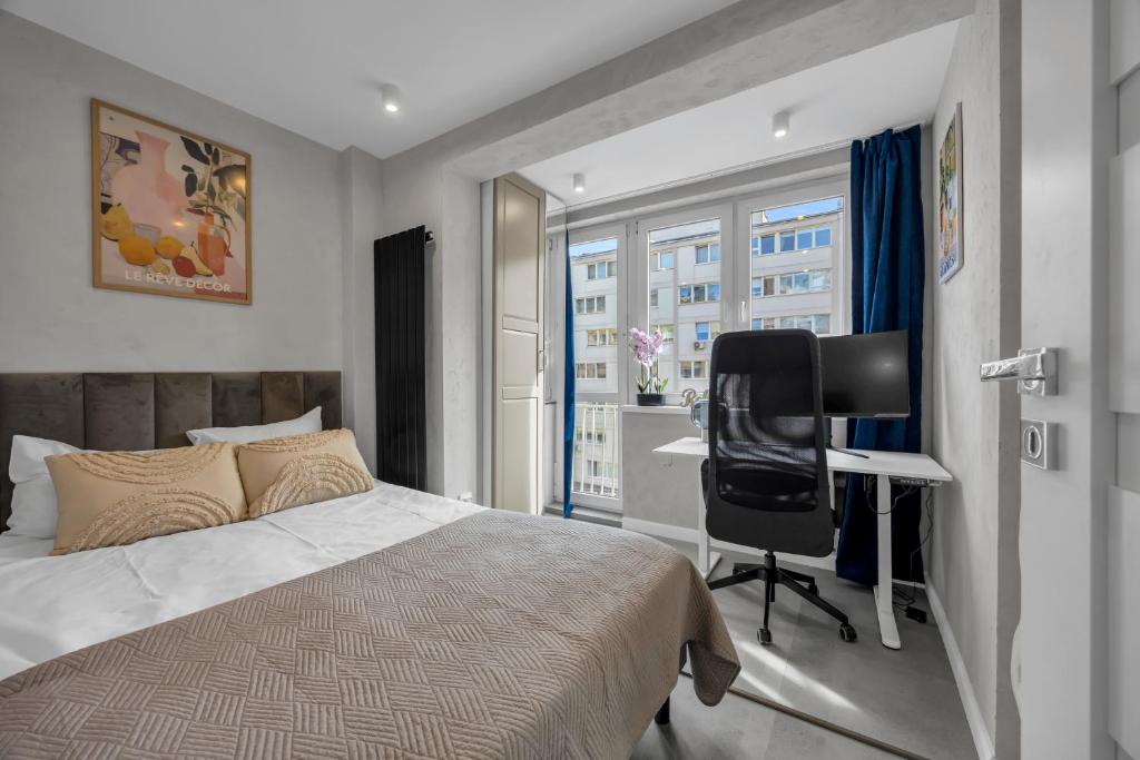Stylish Central Apartment 2BR & 2 Bathrooms, житло біля вокзалу Варшава Глувна