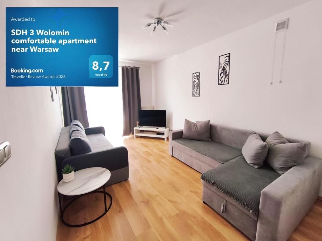 SDH 3 Wolomin comfortable apartment near Warsaw, житло біля вокзалу Воломін